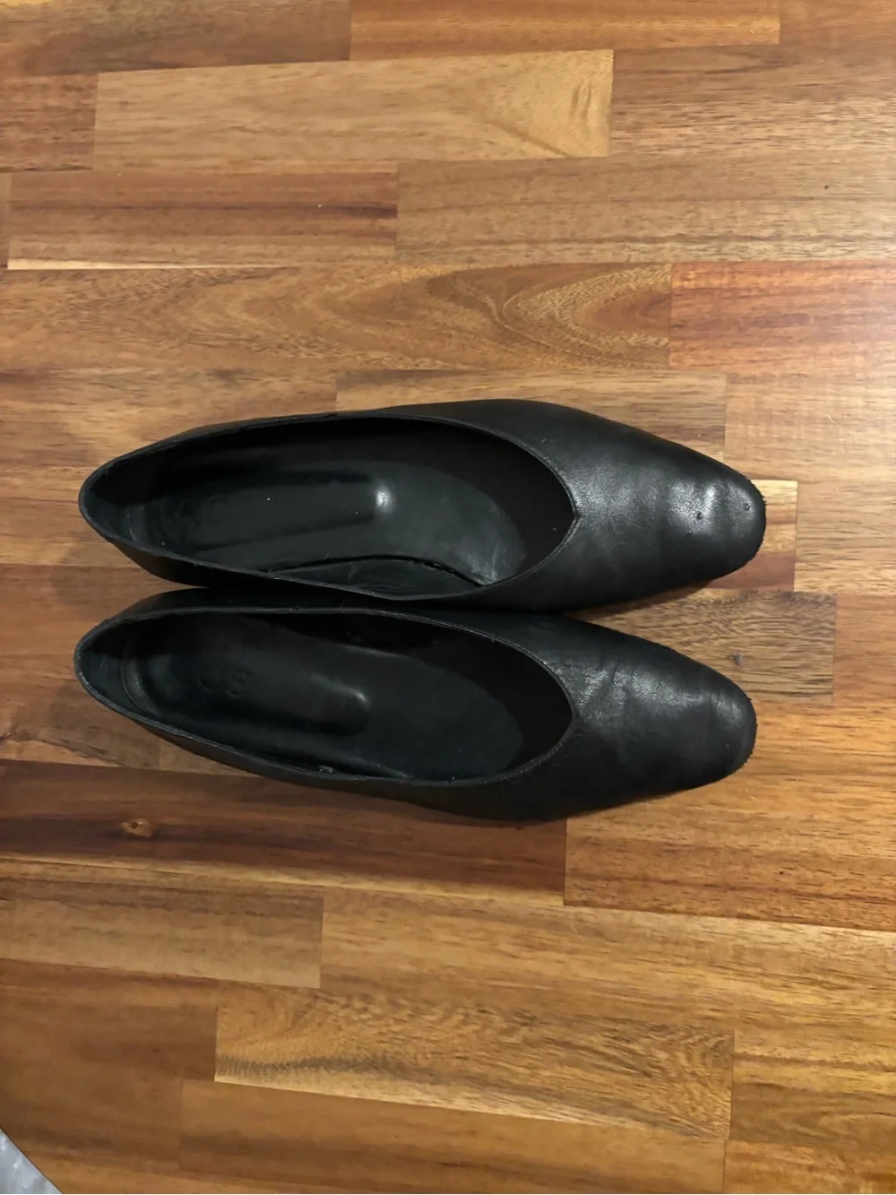 COS Black Leather Pointed Ballet Flats - Picture 15 of 15